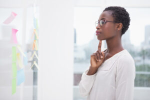 A customer retention specialist is thinking in the short term