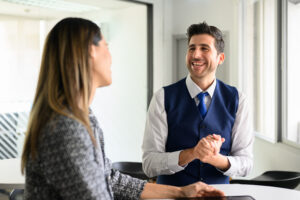 A confident applicant with plenty of interview preparation